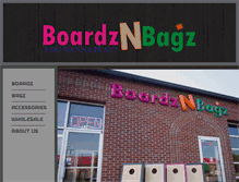 Tablet Screenshot of boardznbagz.com